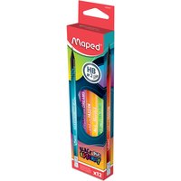 Maped Bleistift BLACK, PEPS ENERGY, Härtegrad: HB, 12er Etui – Bild 2
