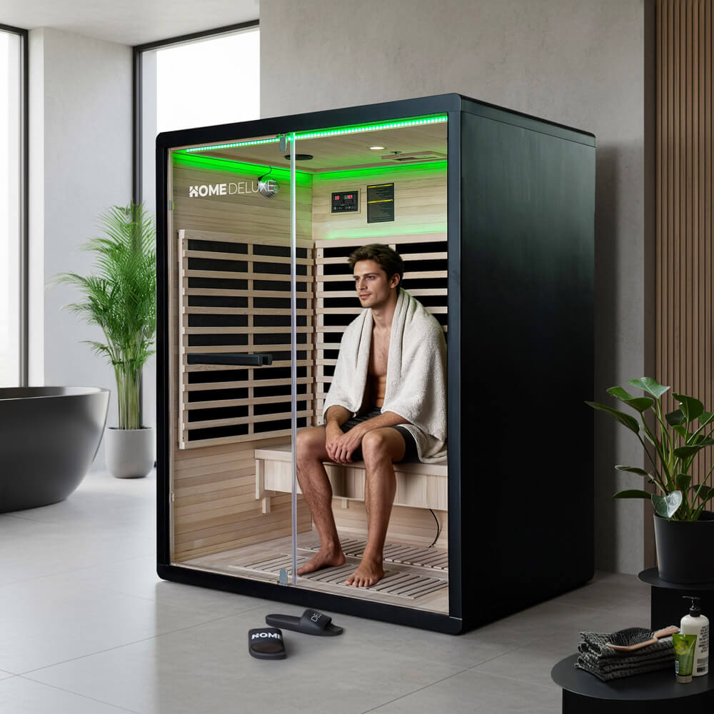 Infrarotkabine NERO L - 190 x 153 cm für 3 Personen – Bild 3
