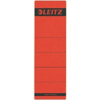 LEITZ Ordnerrücken-Etikett, 61 x 192 mm, kurz, breit, rot