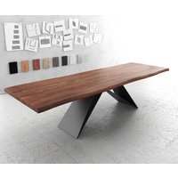 DELIFE Edge Esstisch Akazie Schwarz – Bild 2