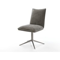 Drehstuhl Lelio-Flex Bouclé Soft Schlamm Fußkreuz Graphit 360 drehbar Wippfunktion Taschenfederkern