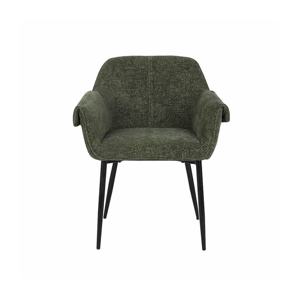 Esszimmerstuhl chenille CHENO - 6er Set Grün – Bild 6