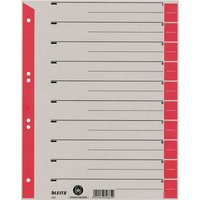 LEITZ Trennblätter, A4 Überbreite, Kraftkarton 230g/qm, rot – Bild 2
