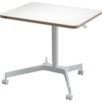 LEITZ Sitz-Steh-Schreibtisch Ergo Compact, weiß, mit Rollen