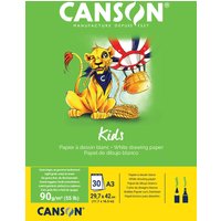 CANSON Zeichenblock Kids, DIN A3, 90 g/qm, 30 Blatt – Bild 2