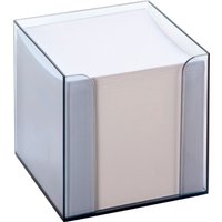 folia Zettelbox, Kunststoff, rauchglas, Füllung: weiß – Bild 2
