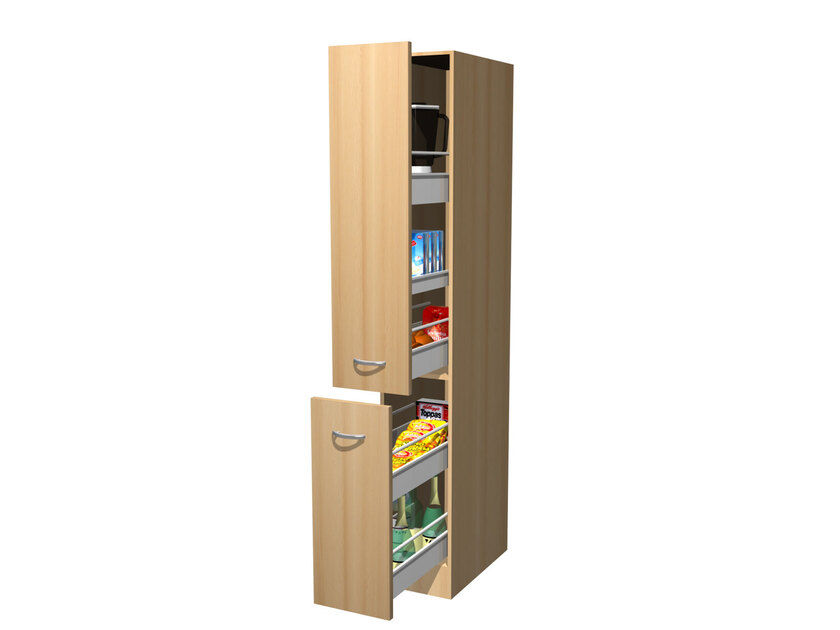 Demi-Apothekerschrank Nano Braun 30x161x60cm – Bild 4