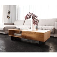 DELIFE New Live-Edge Couchtisch – Bild 2
