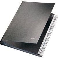LEITZ Pultordner, A4, 1-31, 32 Fächer, Kunststoff, schwarz