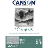 CANSON Zeichenpapierblock, C, à grain Couleur, grau meliert – Bild 2
