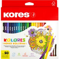 Kores Dreikant-Buntstifte, Hobby Koloring, 50er Karton-Etui – Bild 2
