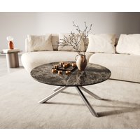 DELIFE Edge Couchtisch Rund 90x90 cm