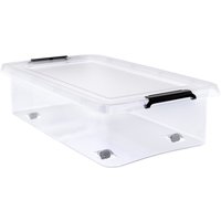 Deuba Aufbewahrungsbox Transparent 60x40x17cm 30L stapelbar