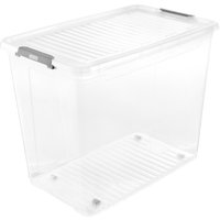 keeeper Aufbewahrungsbox, leo, 74 Liter, transparent – Bild 2