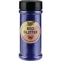 folia BIO Glitter, 100 g, blau