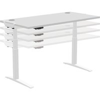 Fellowes Schreibtischgestell Levado, Gestellfarbe: weiß