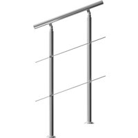 monzana 108611 Treppengeländer Edelstahl – Bild 2