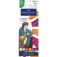 FABER-CASTELL Sketch Marker GOLDFABER, 6er Etui Manga