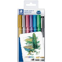 STAEDTLER Permanent-Marker Metallic, 6er Etui Pigmentliner