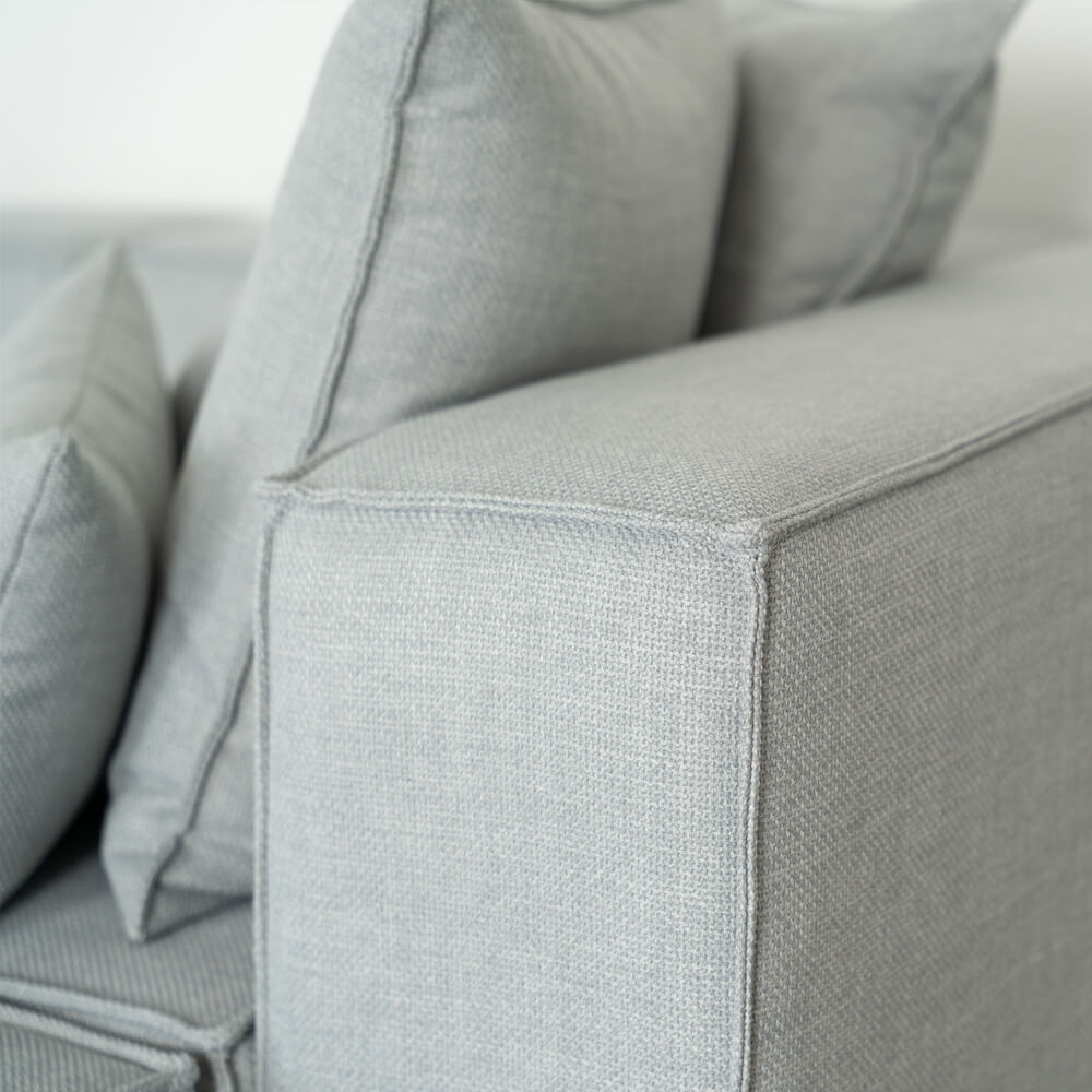 Home Deluxe 4058166244680 Sofa Hellgrau – Bild 5