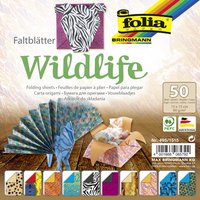 folia Faltblätter, Wildlife, 150 x 150 mm, 80g/qm, 50 Blatt