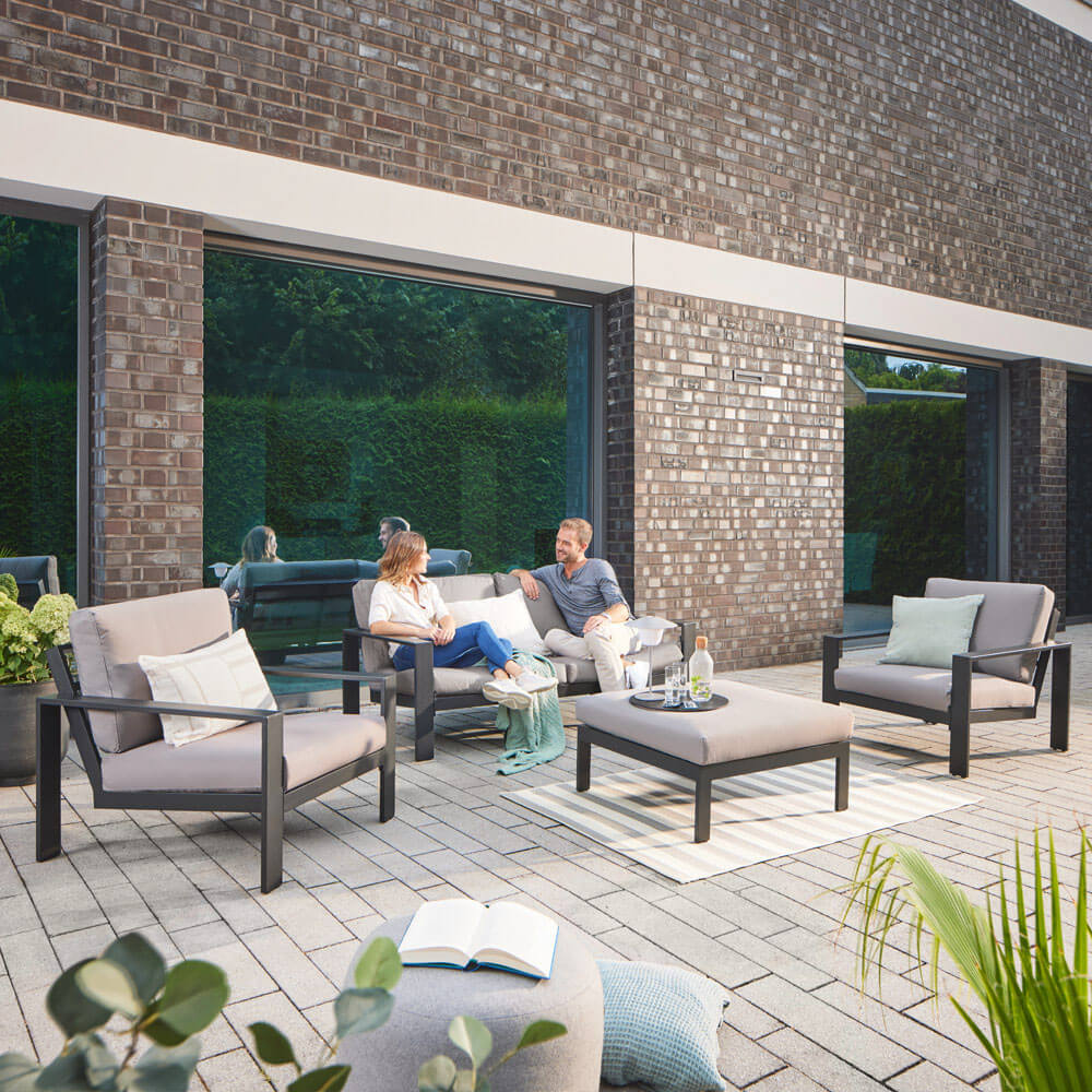 Gartenlounge Aluminium RIO L - Anthrazit – Bild 3