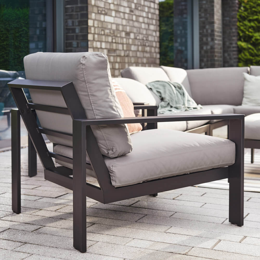 Gartenlounge Aluminium RIO L - Anthrazit – Bild 4