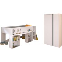 Parisot Kinderzimmer Pirouette 14 weiß / grau / rosa