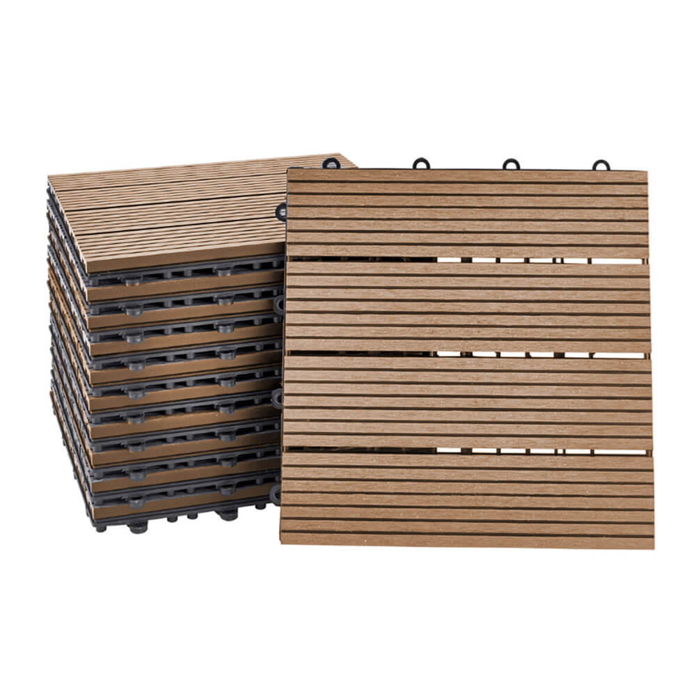 WPC Klickfliesen BAVARO Teak (Holzoptik) - 1 m – Bild 5