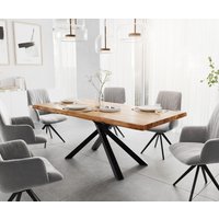 DELIFE Edge Esstisch Akazie XL