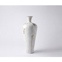 Vase Marvella B27 x T27 x H64 cm Metall Kintsugi Handgemacht