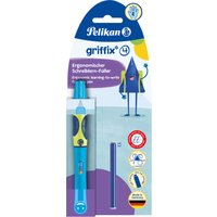 Pelikan griffix Füllhalter Neon Fresh Blue, für Linkshänder