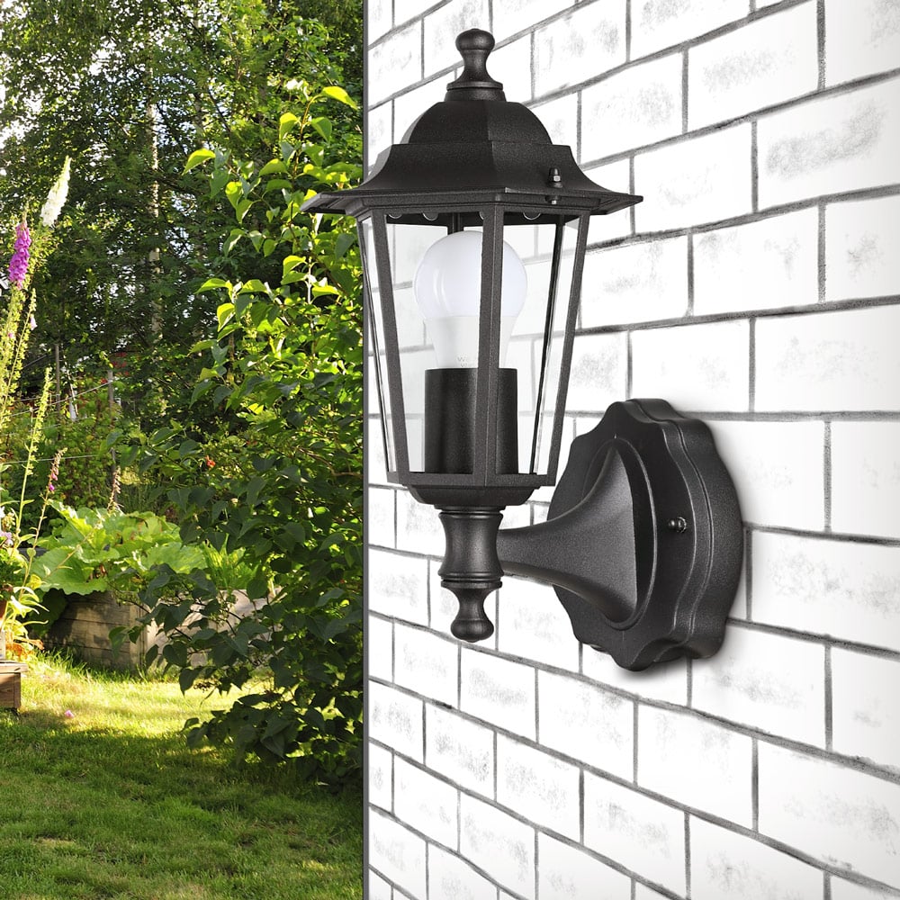 monzana Wandleuchte Wetterfest IP44 Blendarmes Glas E27 für Garten Einfahrt – Bild 3