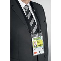 DURABLE Event-Namensschild, mit Textilband, DIN A6, schwarz – Bild 2