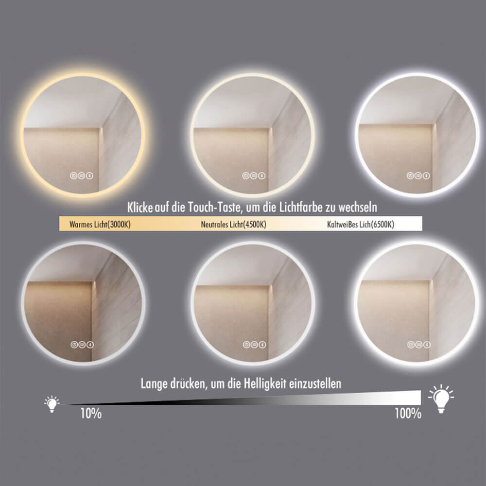 Home Deluxe 4058166257178 LED-Spiegel Rund – Bild 5