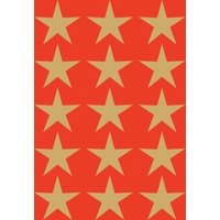 HERMA Weihnachts-Sticker DECOR, Sterne, 22 mm, gold