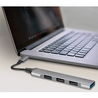 LogiLink USB 3.2 Gen 1 Slim Hub, 4-Port, Aluminiumgehäuse – Bild 2