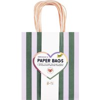 folia Papier-Tragetaschen, STRIPES GLOW UP, Größe: M – Bild 2