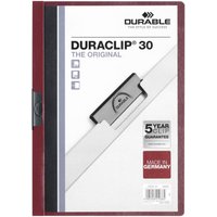 DURABLE Klemmhefter DURACLIP ORIGINAL 30, DIN A4, aubergine – Bild 2
