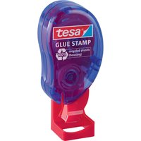 tesa ecoLogo Klebestempel, 1.100 Klebepads, blau-transluzent – Bild 2