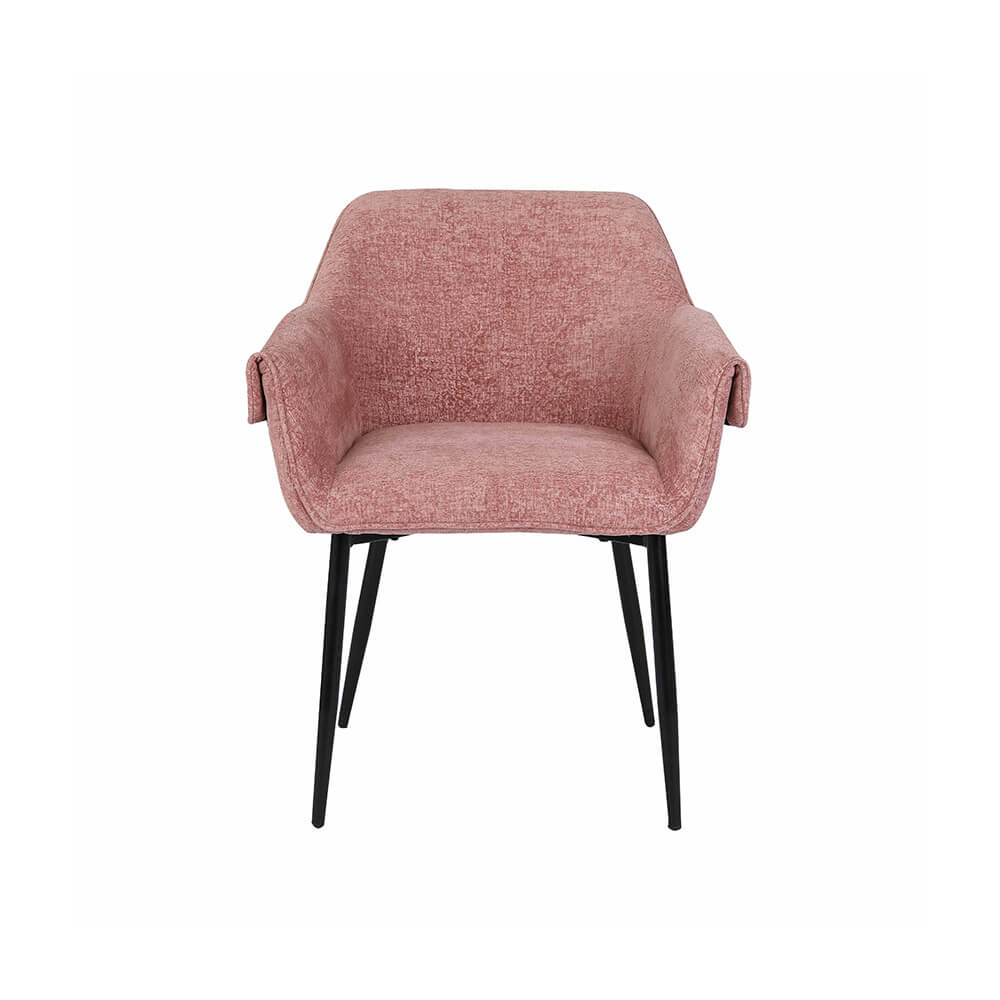 Esszimmerstuhl chenille CHENO - 6er Set Rosa – Bild 5