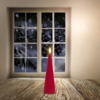 LED-Kegelkerze mit Timerfunktion, Höhe ca. 20,5 cm – Bild 2
