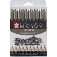 SAKURA Fineliner PIGMA MICRON, 10er Etui, schwarz – Bild 2