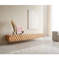 Lowboard Fevo 220 cm Eiche Natur 4 Türen schwebend – Bild 2