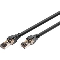 DIGITUS Patchkabel, Kat. 8.1, S/FTP, 1,0 m, schwarz