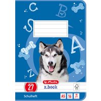 herlitz Schulheft x.book, DIN A5, Lineatur 27 / liniert