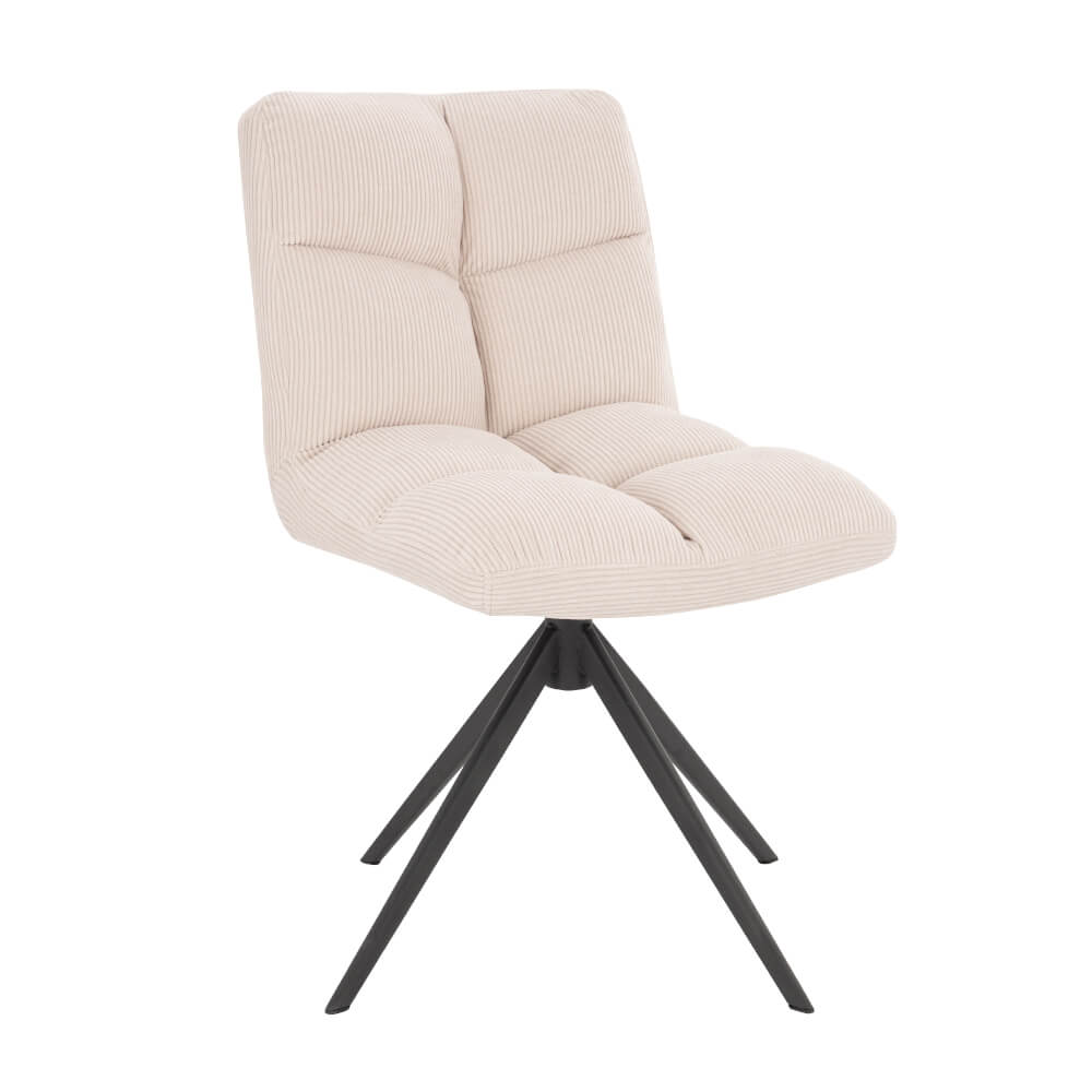 Esszimmerstuhl drehbar CordNODA 6er Set Creme – Bild 6