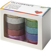 folia Deko-Klebeband, Glitzer Tape, 10-farbig sortiert