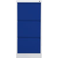 phoenix Aktenschrank FC1003GBK, 3 Schubladen, hellgrau/blau
