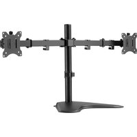 LogiLink Doppel-Monitorhalterung, Standfuß, Armlänge: 390 mm
